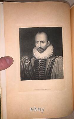 1 of 150, DELUXE LARGE PAPER, ESSAYS OF MONTAIGNE, FINELY BOUND by MAURIN, 5 VOL