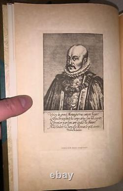 1 of 150, DELUXE LARGE PAPER, ESSAYS OF MONTAIGNE, FINELY BOUND by MAURIN, 5 VOL