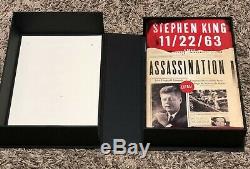 11/22/63 STEPHEN KING SIGNED LIMITED custom traycase ONLY 850 cc's NONE on EBAY