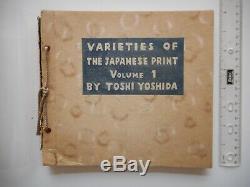 11 WOODBLOCK PRINTS! 1967 Toshi Yoshida Varieties of the Japanese Print SIGNED