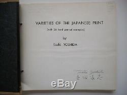 11 WOODBLOCK PRINTS! 1967 Toshi Yoshida Varieties of the Japanese Print SIGNED