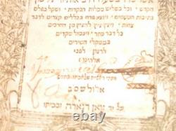 1602! Venice ARUGAT HABOSEM HebrewithJudaica/Jewish by Rabbi Shmuel Arkevolti