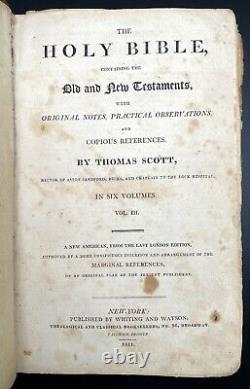 1810 Scott's Family Bible 1st Printing Early American Bible Americana