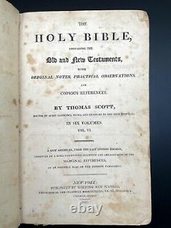 1810 Scott's Family Bible 1st Printing Early American Bible Americana