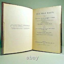 1864 Nile Basin Signed Richard F Burton Egypt Maps 1st Edition Travel MID East