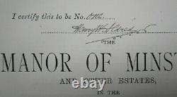 1889 1st HISTORY ISLE of THANET KENT Signed Limited Edition NUMBER ONE Aldred