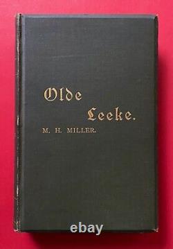 1891 Old Leeke Signed 1st Edition LEEK, STAFFORDSHIRE English Towns Rare