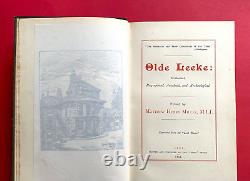 1891 Old Leeke Signed 1st Edition LEEK, STAFFORDSHIRE English Towns Rare