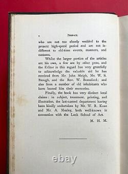 1891 Old Leeke Signed 1st Edition LEEK, STAFFORDSHIRE English Towns Rare