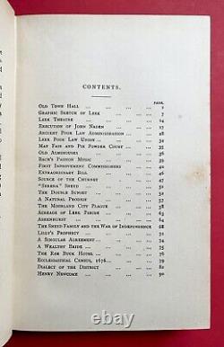 1891 Old Leeke Signed 1st Edition LEEK, STAFFORDSHIRE English Towns Rare