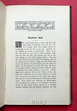 1891 Old Leeke Signed 1st Edition LEEK, STAFFORDSHIRE English Towns Rare