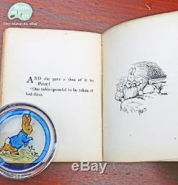 1901 The Tale of Peter Rabbit SIGNED by Author Beatrix Potter. Private printing