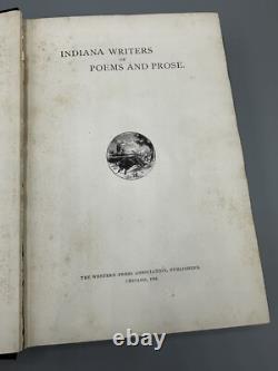 1902 Signed 1st Edition Edward J Hamilton Hoosier Poetry Book Western Press