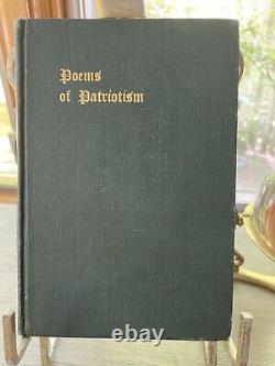 1918 Rare 1st Edition Signed Author POEMS OF PATRIOTISM William Hartley Holcomb