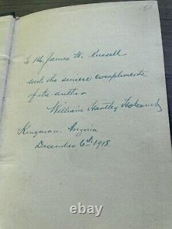 1918 Rare 1st Edition Signed Author POEMS OF PATRIOTISM William Hartley Holcomb