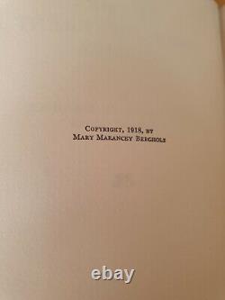 1918 Rhymes From Different Climes Signed 1st Edition Mary Marancey Bergholz USA