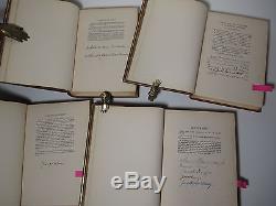 1928 Signed Rare California Pioneers Donner Party Pony Express Gold Rush 9 Vol