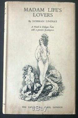 1929 1st Ed, MADAM LIFES LOVERS SIGNED by Norman Lindsay FREE SHIPPING WithWIDE