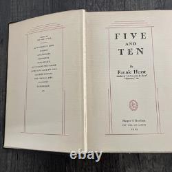 1929 Five and Ten Fannie Hurst SIGNED 1st Edition+Handwritten Letter & Clipping