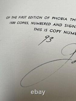 1931 PHOBIA John Vassos 1ST EDITION SIGNED Illustrated ART DECO Fears