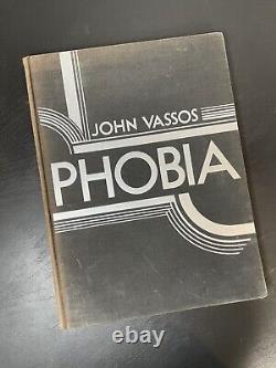 1931 PHOBIA John Vassos 1ST EDITION SIGNED Illustrated ART DECO Fears