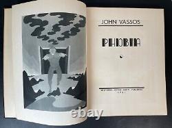 1931 PHOBIA John Vassos 1ST EDITION SIGNED Illustrated ART DECO Fears