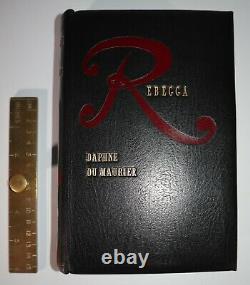 1938 REBECCA by Daphne du Maurier 1st Edition SIGNED by Author Leather Binding
