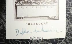 1938 REBECCA by Daphne du Maurier 1st Edition SIGNED by Author Leather Binding