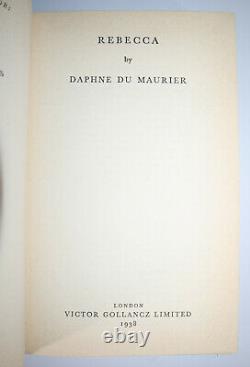 1938 REBECCA by Daphne du Maurier 1st Edition SIGNED by Author Leather Binding