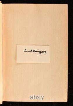 1940 For Whom The Bell Tolls Ernest Hemingway 1st Edition Signed Scarce