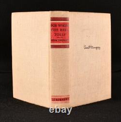 1940 For Whom The Bell Tolls Ernest Hemingway 1st Edition Signed Scarce