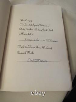 1950 BETTY CROCKER 1st EDITION SIGNED, PERSONALIZED SPEC. ED. PICTURE COOKBOOK