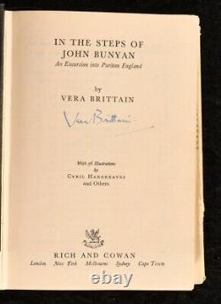 1950 In The Steps of John Bunyan Vera Brittain Signed 1st Edition