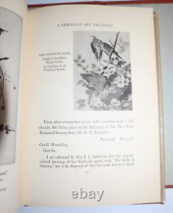 1950 Story of a Priceless Art Treasure Audubon Art bound by G Zabrinskie Signed