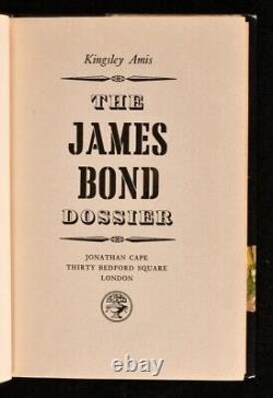 1965 The James Bond Dossier Kingsley Amis Signed 1st Edition With Dustwrapper