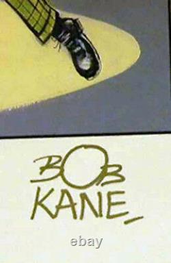 1989 Batman Golden Years Limited DC Hand Signed Bob Kane Coa Joker Robin Catwoma