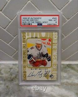 1998 WAYNE GRETZKY SP Authentic Sign Of The Times GOLD /99 AUTO ON CARD PSA 8