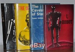1st/1st Editions, Set Of 4 Books, Signed I Robot, Caves Of Steel Isaac Asimov