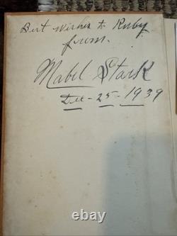 1st Edition 1938 Book Hold That Tiger By Mabel Stark. Signed