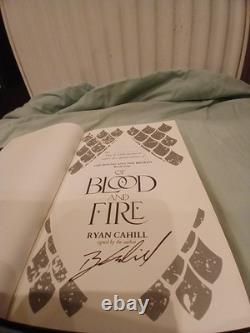 1st Edition test print Signed Of Blood And Fire By Ryan Cahill