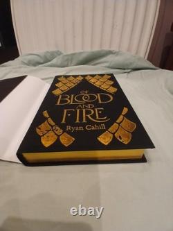 1st Edition test print Signed Of Blood And Fire By Ryan Cahill
