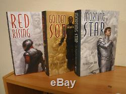 1st Signed Limited Subterranean Press Red Rising 1-3 by Pierce Brown Golden Son