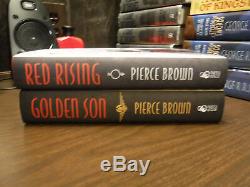 1st Signed Limited Subterranean Press Red Rising 1-3 by Pierce Brown Golden Son