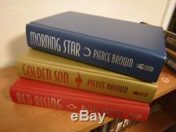 1st Signed Limited Subterranean Press Red Rising 1-3 by Pierce Brown Golden Son