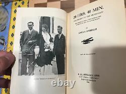 20 Hrs. 40 Mins. SIGNED Amelia Earhart To A Friend 1928, 1st Edition, 1st Print