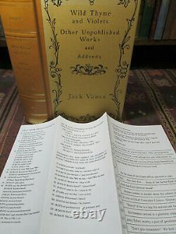2002-05 THE VANCE INTEGRAL EDITION COMPLETE WORKS OF JACK VANCE Rare 44 Vol Set