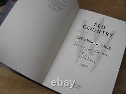 2012 Joe Abercrombie- Red Country Signed 1st Edition Hardback Author Inscription