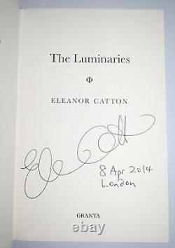 2013 The LUMINARIES by Eleanor Catton SIGNED 1st Edition Impression Dust Jacket