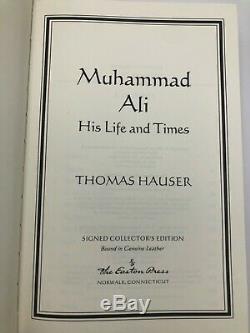 2X SIGNED Easton Press MUHAMMAD ALI His Life and Times Biography Leather 1/3500