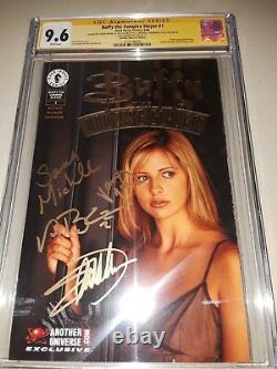 4x signed Buffy The Vampire Slayer #1 CGC SS Sarah Brandon Dushku Marsters